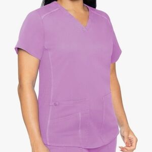 Med Couture Scrubs Lilac, Pink, black, grey. Pricing for each item of clothing.